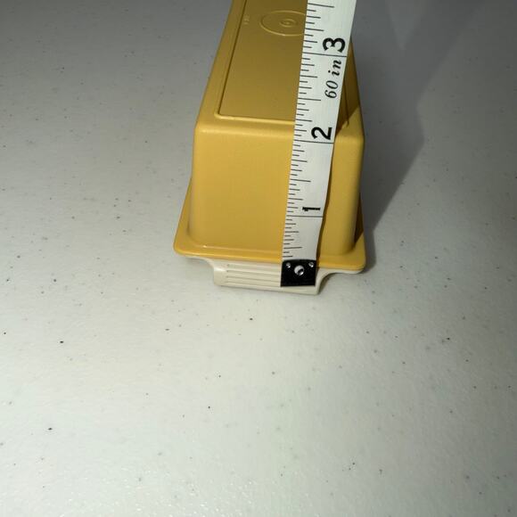Vintage Tupperware Butter Dish Single Stick Container Harvest Gold - Picture 6 of 8